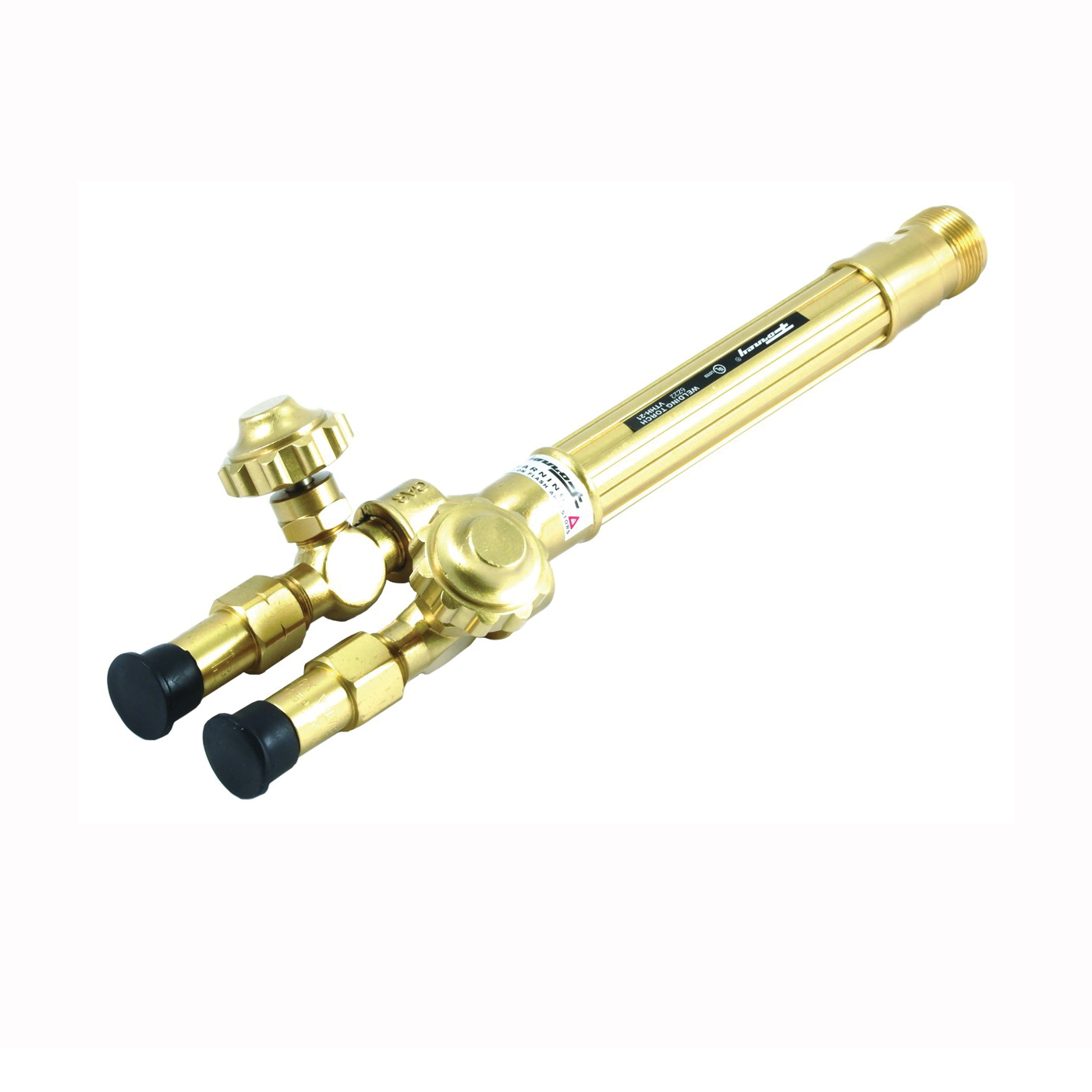 87102 Torch Handle, Compatible, Heavy Duty, Oxy-Acetylene, Tough Extruded Brass, For: Forney 01711 Torch Kit
