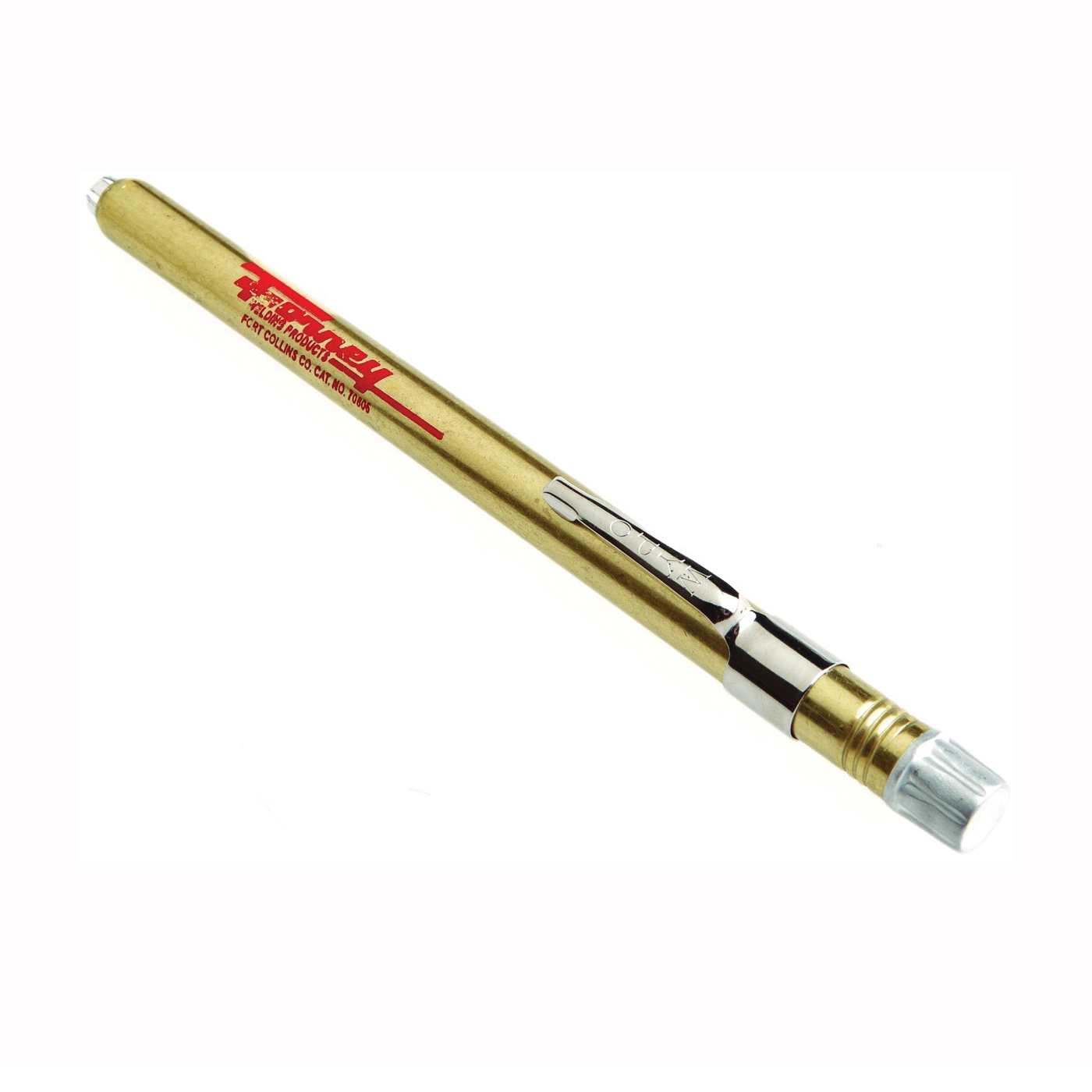 Forney 70806 Soapstone Pencil Holder, Metal, Brass - 1