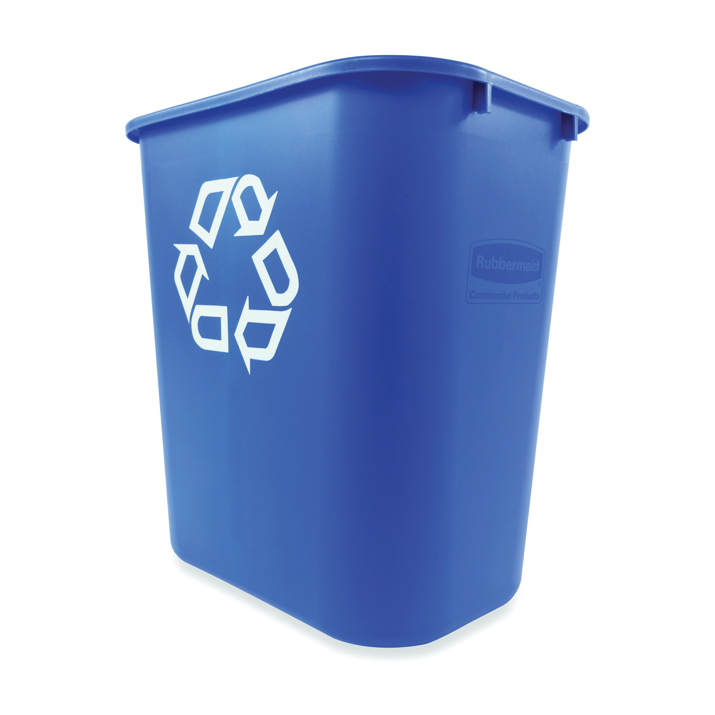 FG295673BLUE Deskside Waste Basket, 28.125 qt Capacity, Polyethylene, Blue