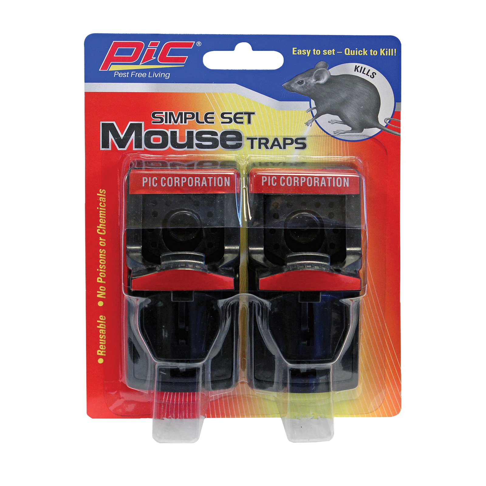 PMT-2 Mouse Trap, 6.9 in L, 5-1/4 in W, 2.4 in H
