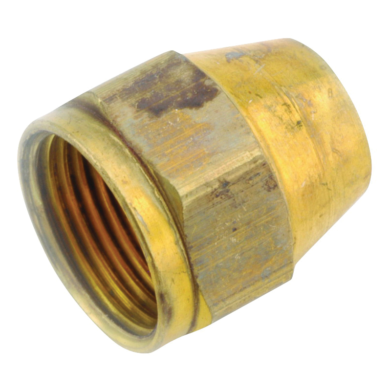 54800-06 Space Heater Tube Nut, 3/8 in, Brass