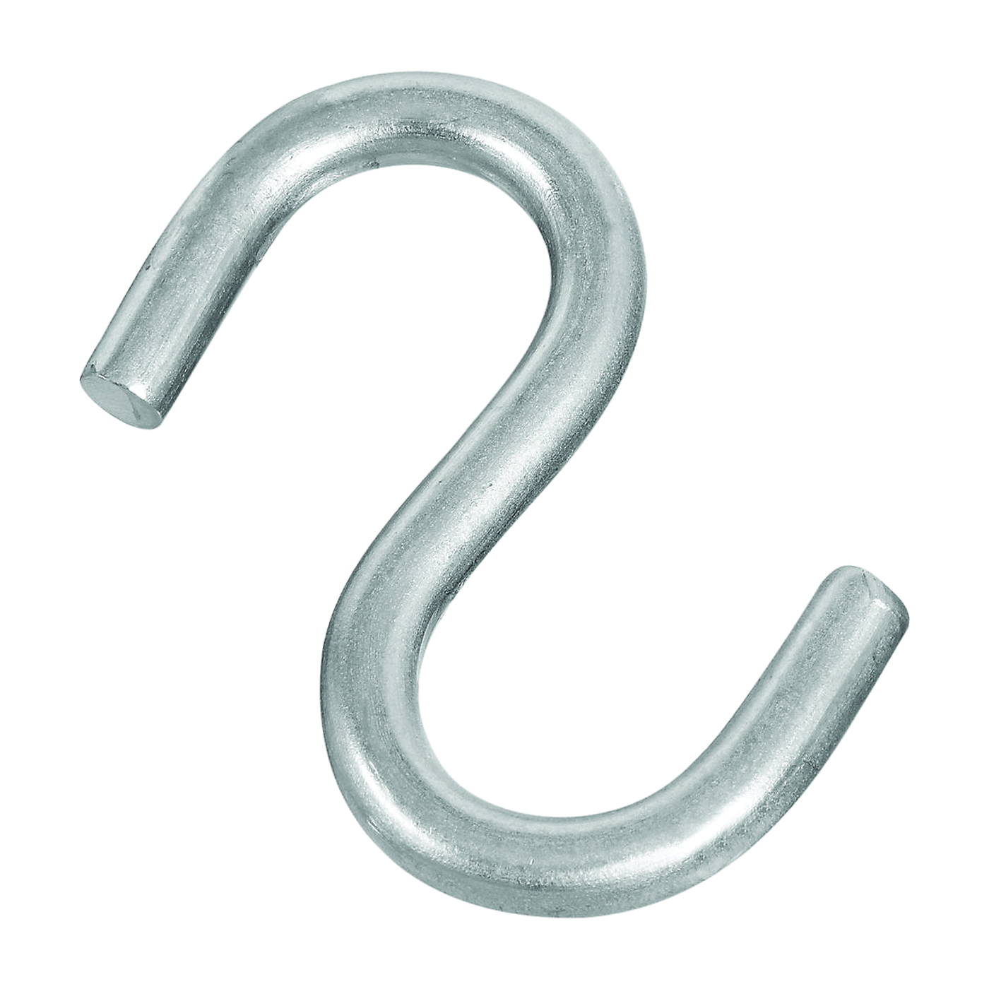N233-551 S-Hook, 145 lb Working Load, 0.3 in Dia Wire, Stainless Steel, Stainless Steel