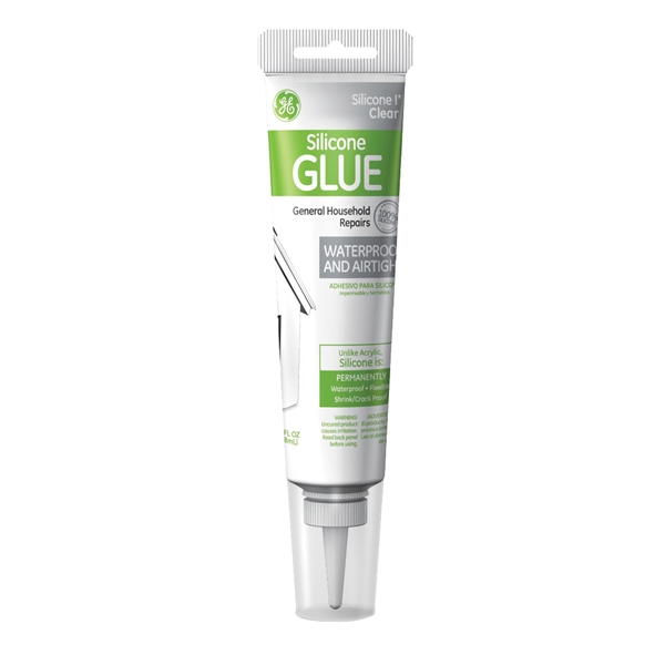GE GE361A Glue and Sealant, Clear, 2.8 oz Tube - 1