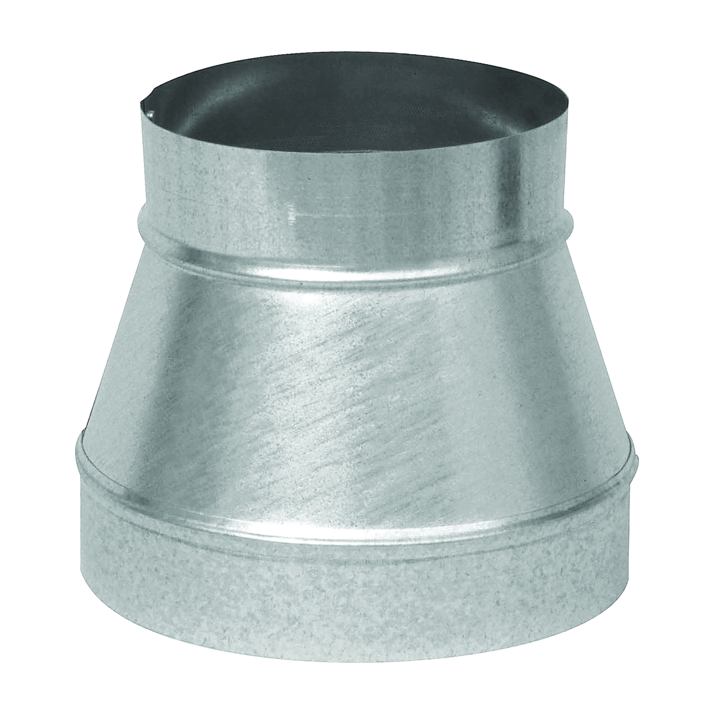 GV1269 Stove Pipe Reducer, 9 x 6 in, 26 ga Thick Wall, Black, Galvanized