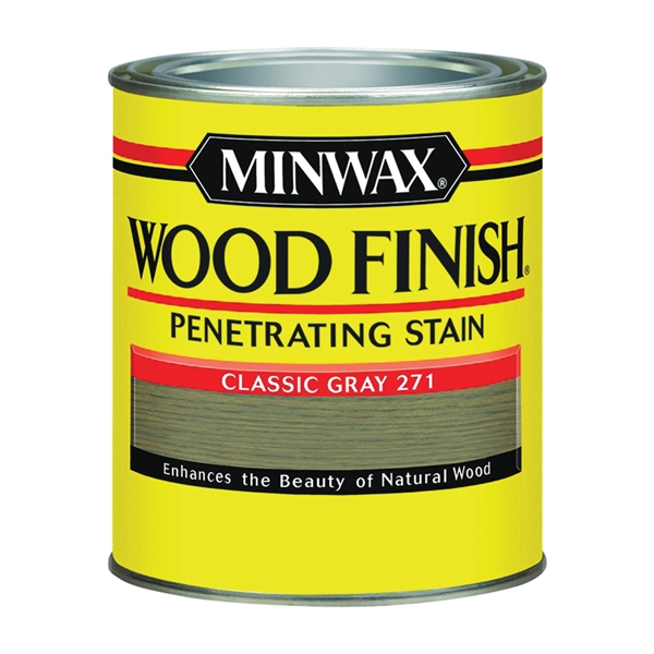 700484444 Wood Stain, Classic Gray, Liquid, 1 qt, Can
