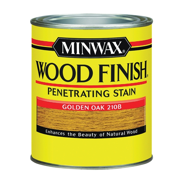 70001444 Wood Stain, Golden Oak, Liquid, 1 qt, Can