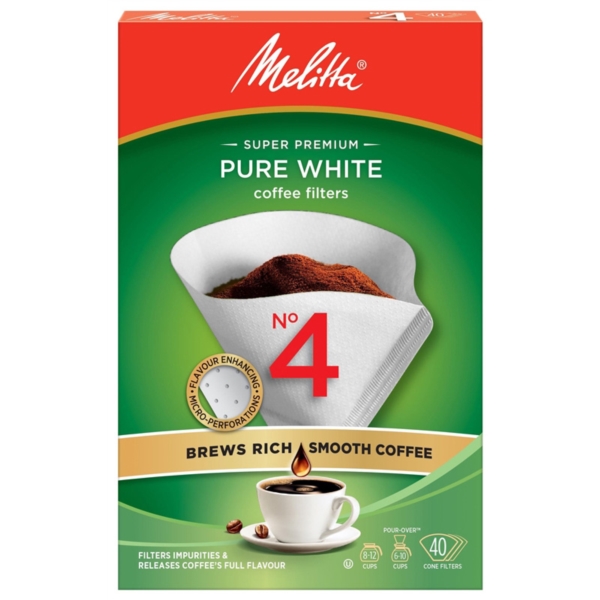 Melitta 3663622 Coffee Filter, Cone, Paper, White - 1
