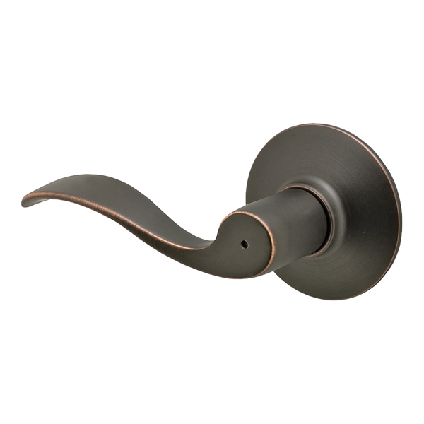 Schlage F Series F40V ACC 716 Privacy Lever, Mechanical Lock, Aged Bronze, Metal, Residential, 2 Grade - 2