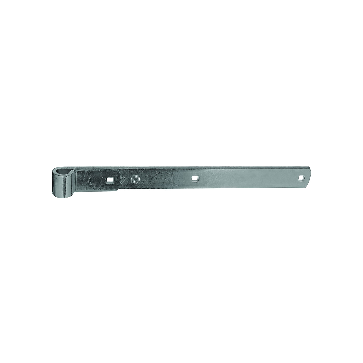 N168-336 Strap Hinge, 1/4 in Thick Leaf, Steel, Zinc, 200 lb