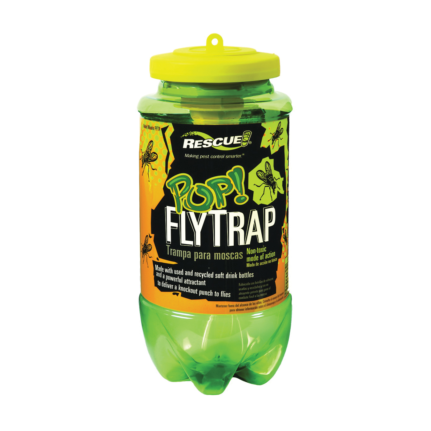 RESCUE POP! PFTR-BB4 Fly Trap, Solid, Musty, Reusable - 2
