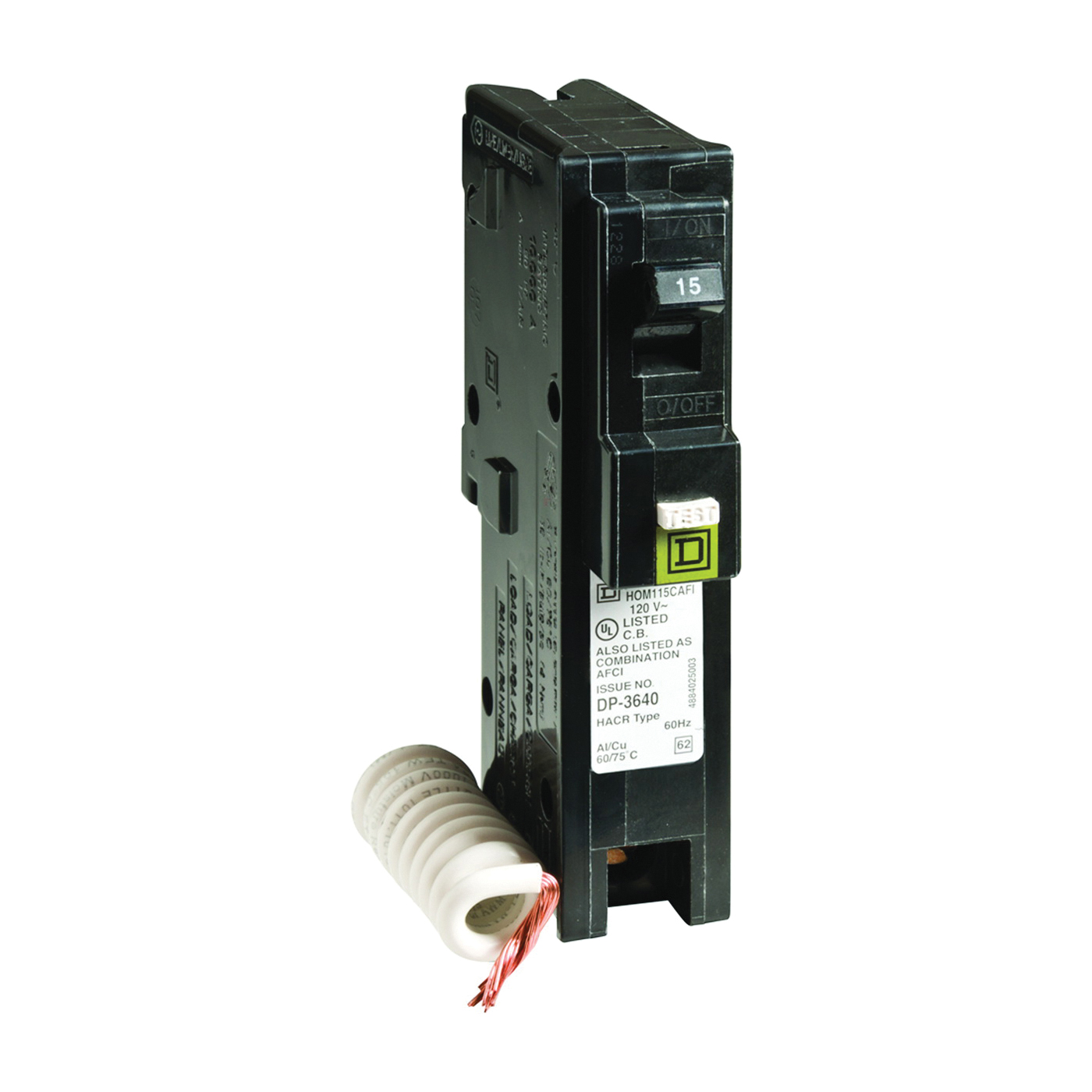 Square D HOM115CAFIC Circuit Breaker, AFCI, Combination, ...