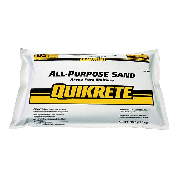 Quikrete 1152-53 All-Purpose Sand, Solid, 50 lb Bag - 1