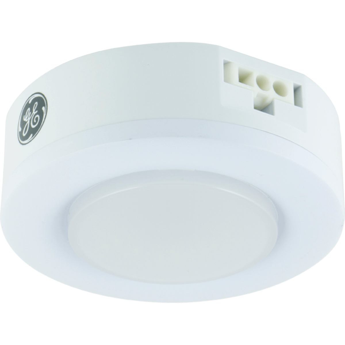 GE 31394 Puck Light, 40 W, LED Lamp, 654 Lumens Lumens, 3000 K Color Temp, White Fixture