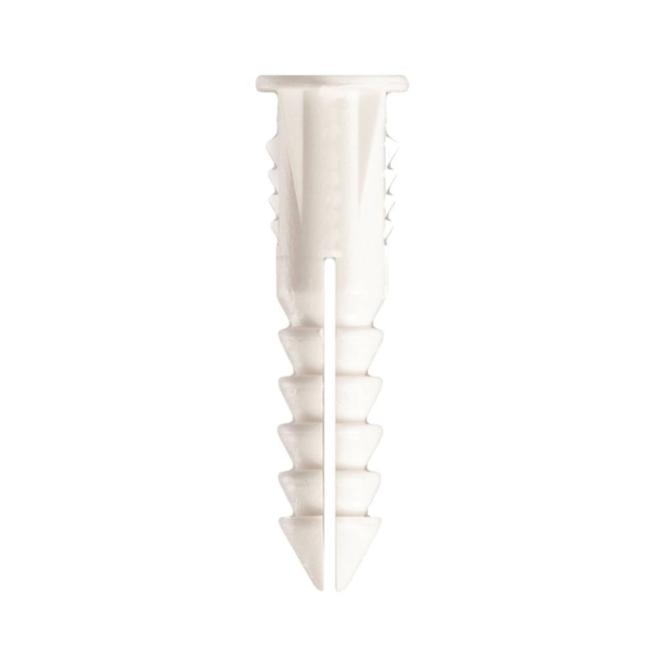 187R Screw Anchor, #6-8 Thread, 1 in L, Polyethylene, 100 lb