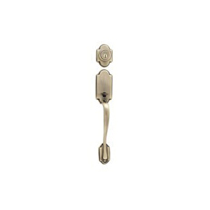 Kwikset 800ANLIP5SMTRCAL/ Combination Lockset, Antique Brass, 1 Grade, Re-Key Technology: SmartKey
