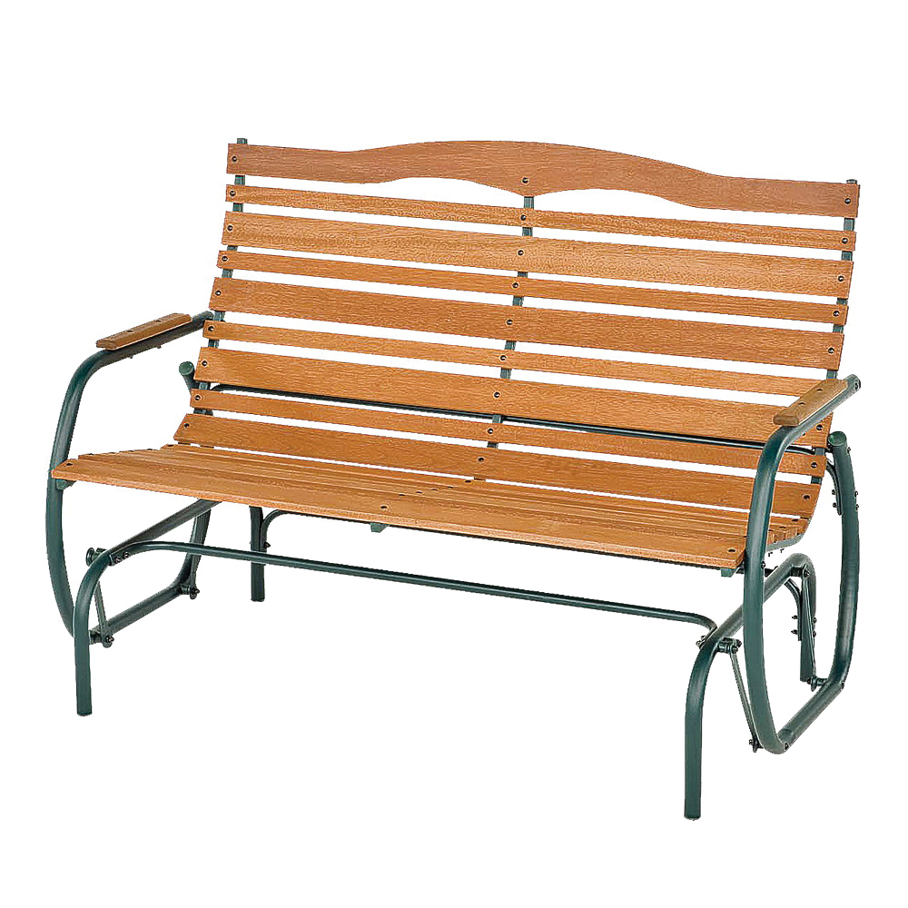 CG-44Z Double Glider Bench, 48.5 in W, 30 in D, 37.5 in H, 500 lb Seating, Steel Frame