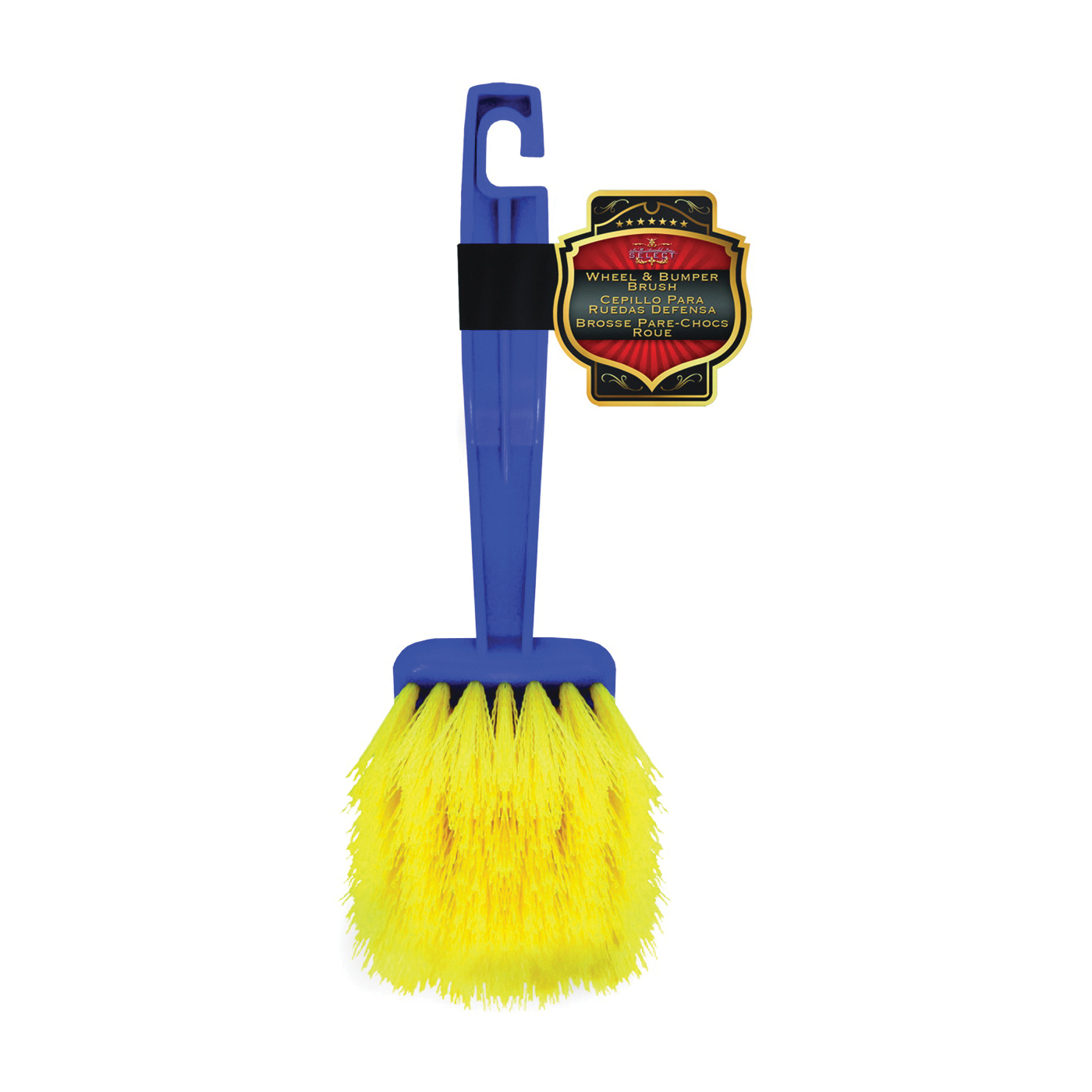 Sm Arnold SELECT 25-610 Wheel and Bumper Brush, 2 in L Trim, 9-1/2 in OAL, Polypropylene Trim, Plastic Handle - 1