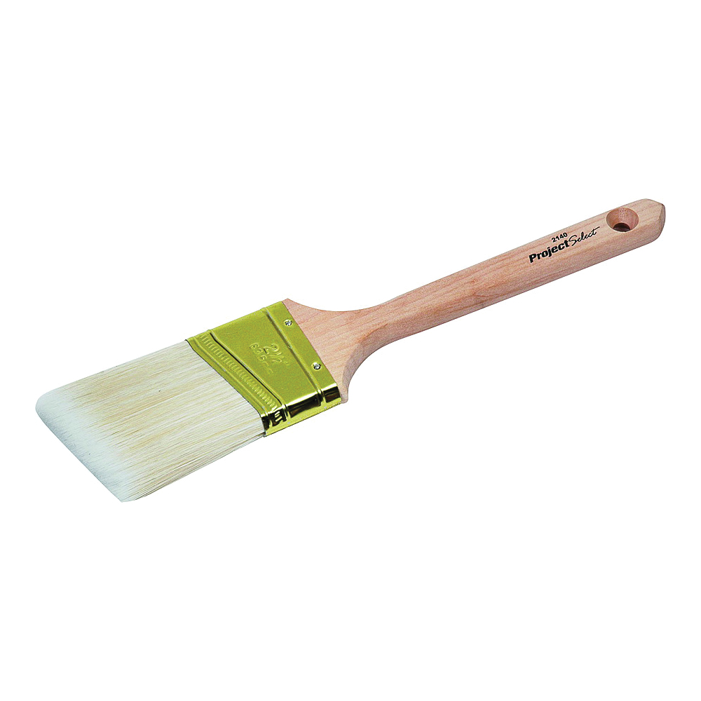 WC 2140-2.5" Paint Brush, 2-1/2 in W, 3 in L Bristle, Polyester Bristle, Sash Handle