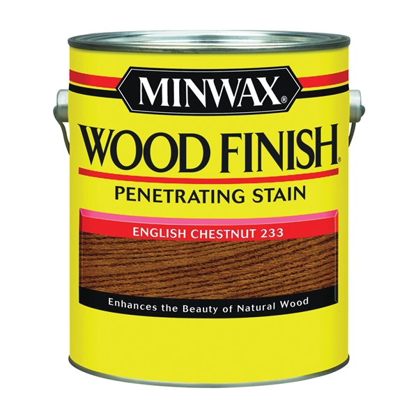 710440000 Wood Stain, English Chestnut, Liquid, 1 gal, Can