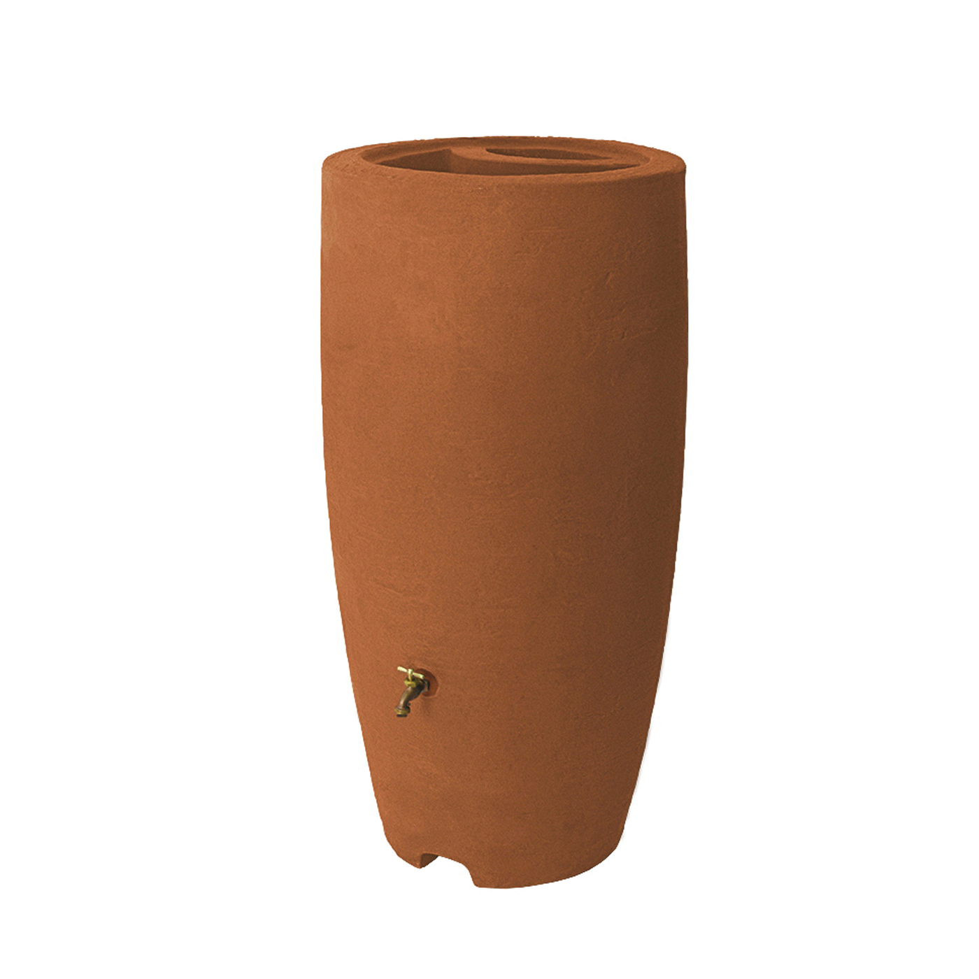 86001 Rain Barrel, 80 gal Capacity, Plastic, Terracotta