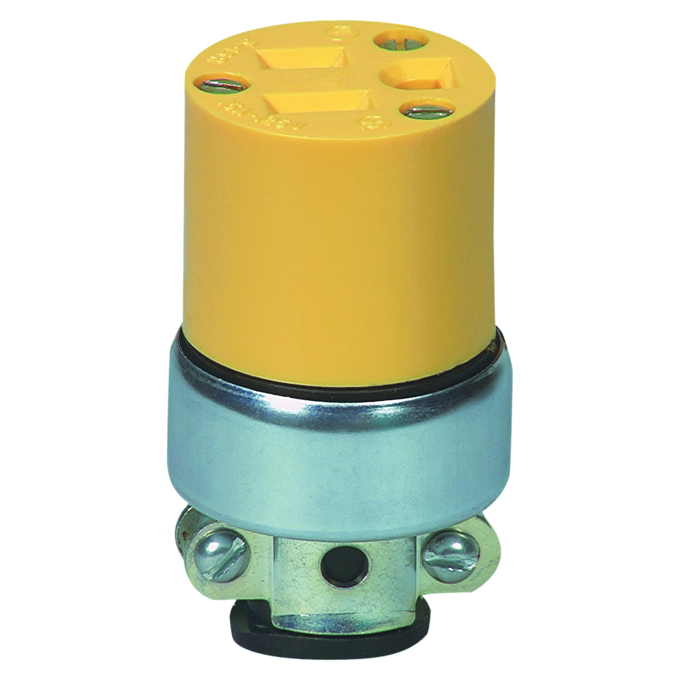 WD2887 Electrical Connector, 2 -Pole, 15 A, 125 V, NEMA: NEMA 5-15, Yellow