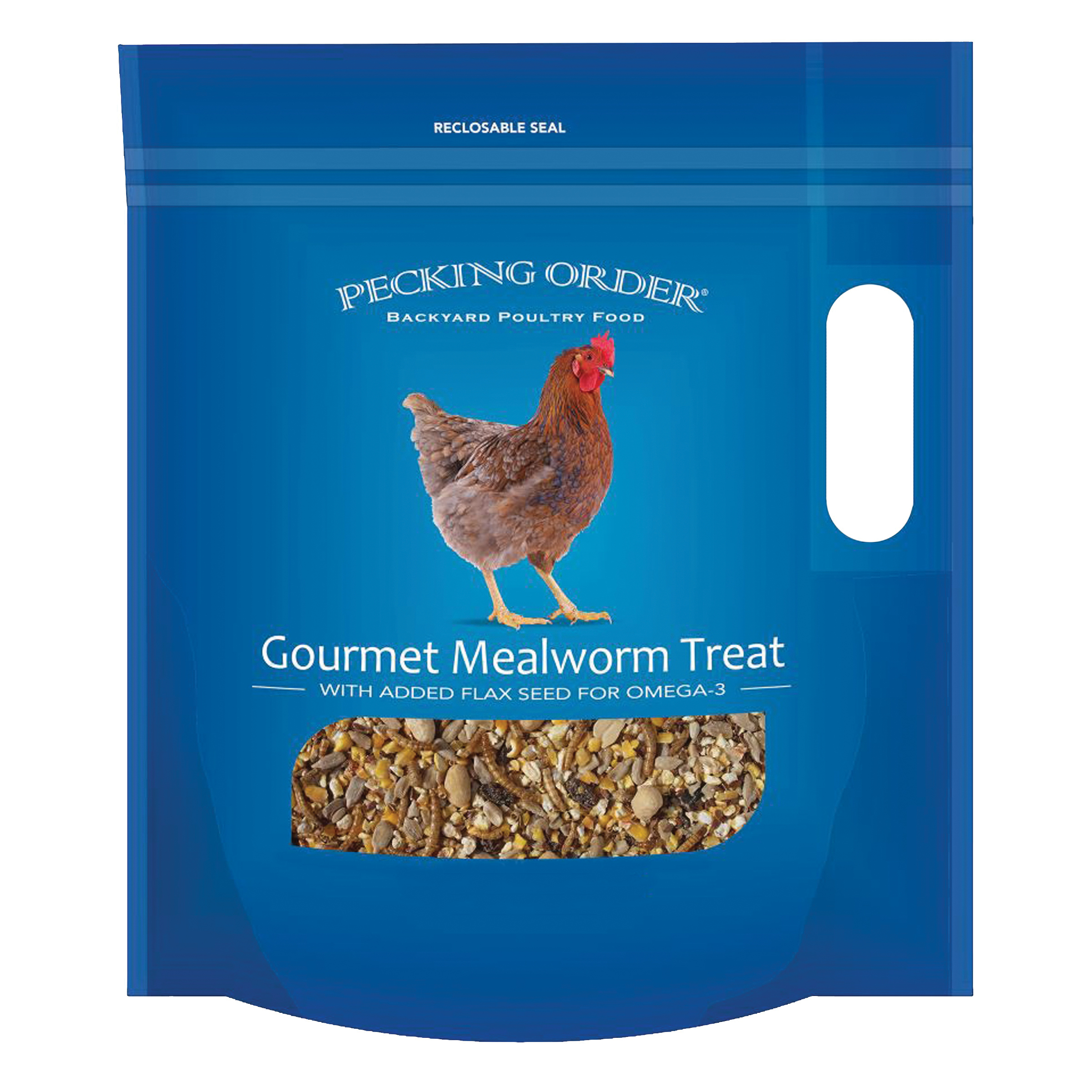 Pecking Order 009326 Chicken Mealworm Treat, 3 lb Bag - 1