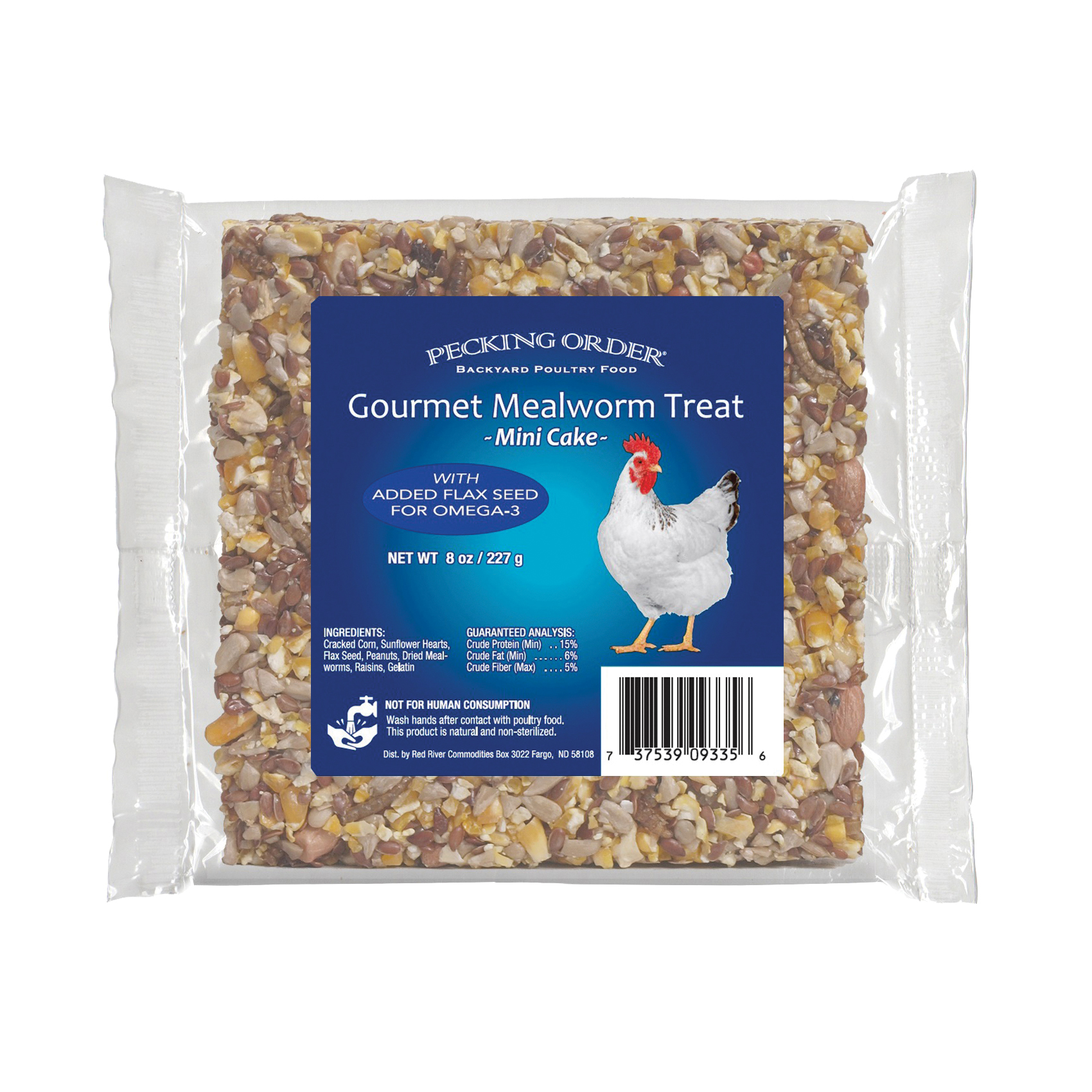 Pecking Order 009329 Mealworm/Sunflower Chicken Treat, 8 lb Bag - 1