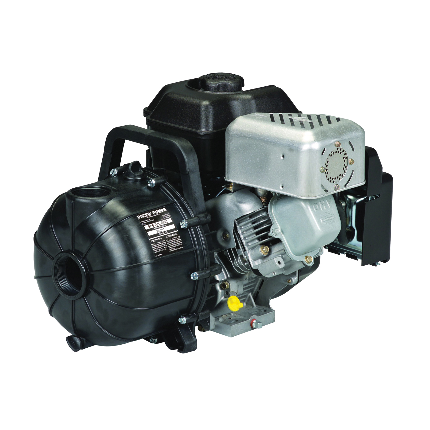 S Series SE2ULE950 Self-Priming Centrifugal Pump, 5.5 hp, 2 in Outlet, 130 ft Max Head, 190 gpm