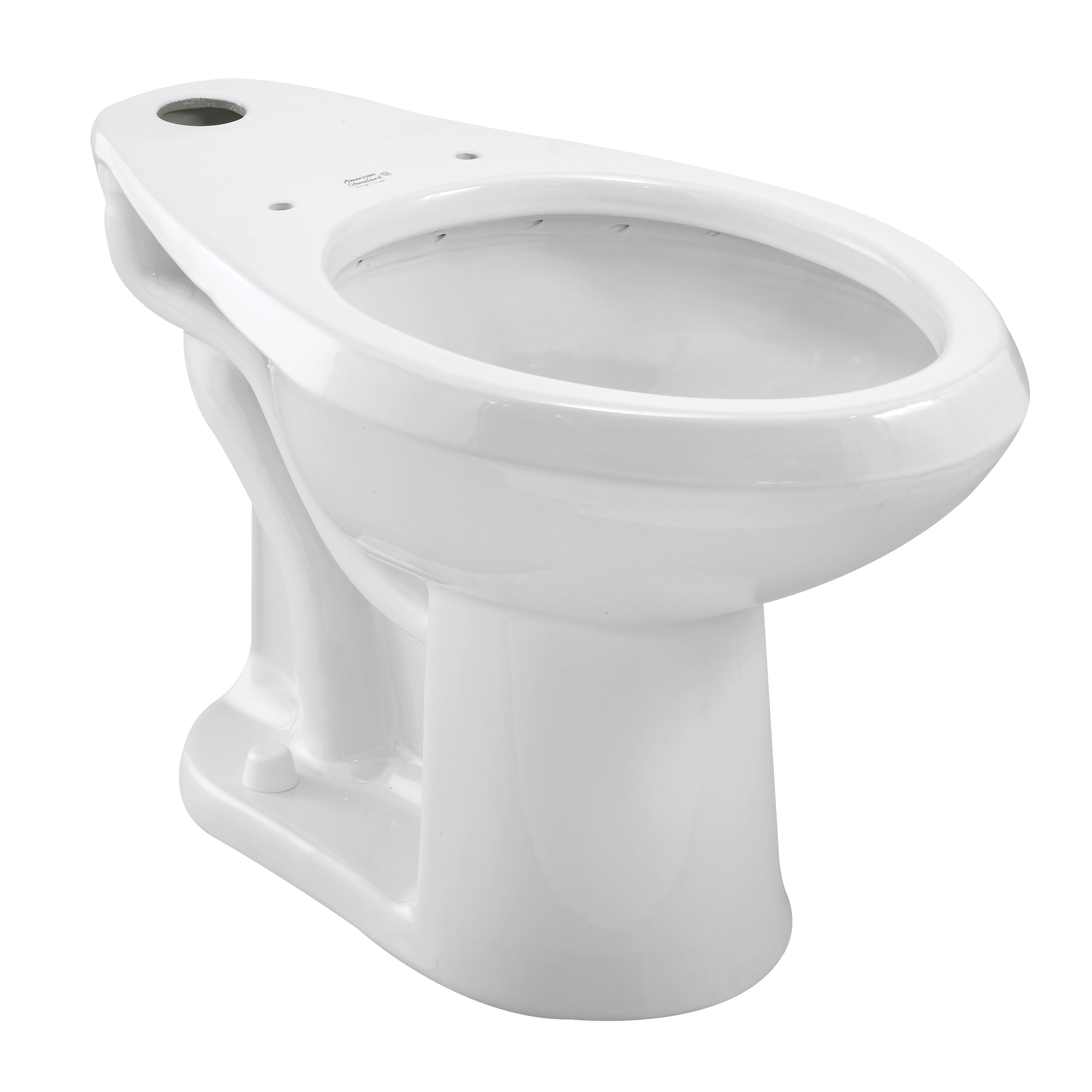Madera Series 3043.001.020 Toilet Bowl, Elongated, Vitreous China, White, Floor Mounting