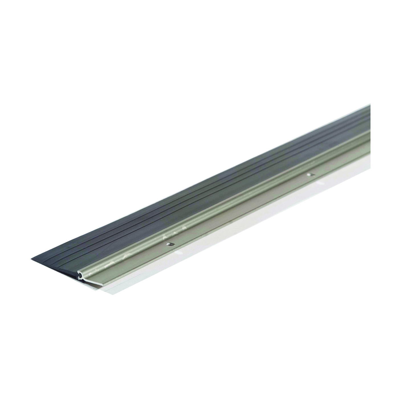 M-D 25718 Door Sweep, 48 in L, 2-1/4 in W, Aluminum Flange, Vinyl Insert
