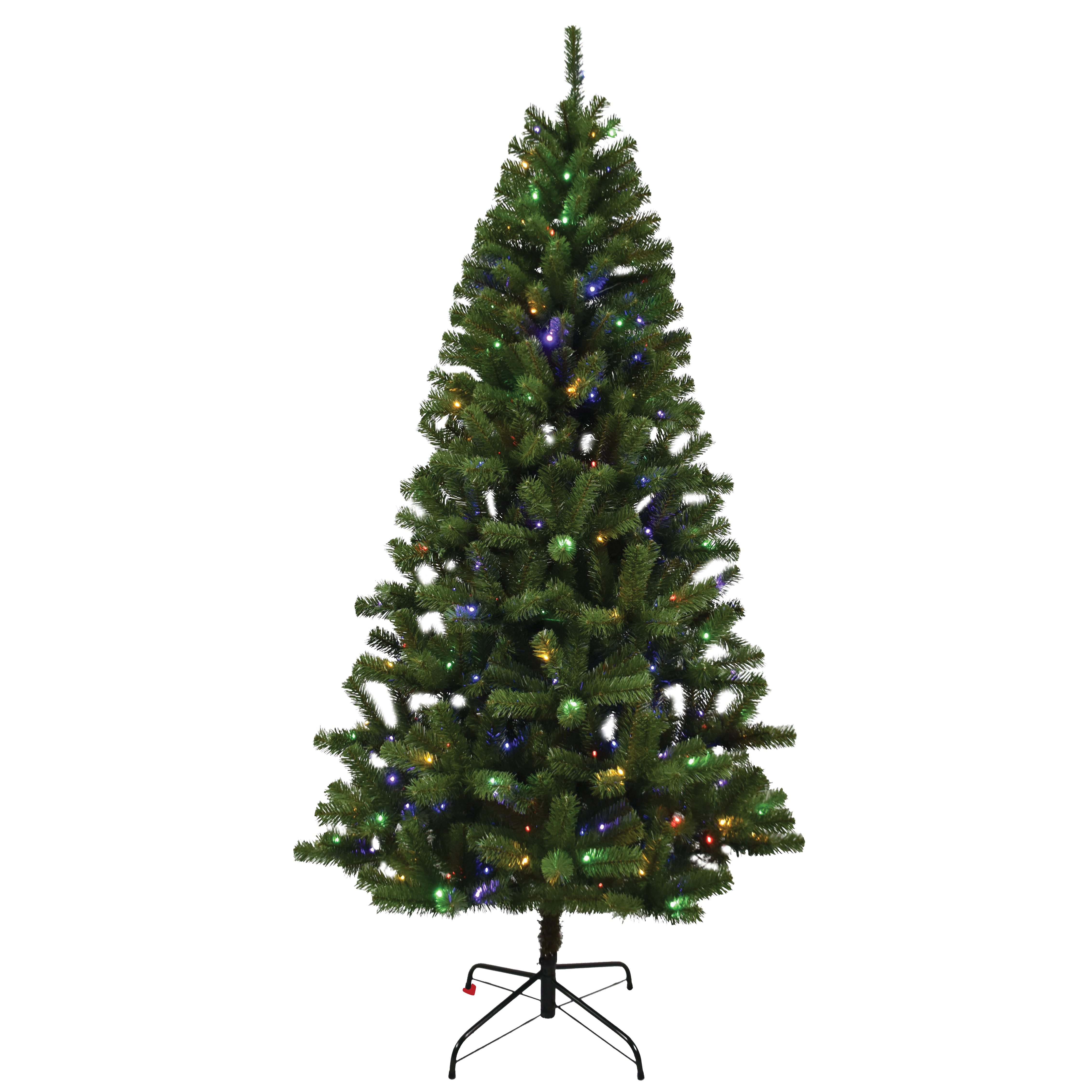 10973 Christmas Tree, 7 ft H, Douglas Fir Family, CUL Adapter, Mini LED Bulb, White Light