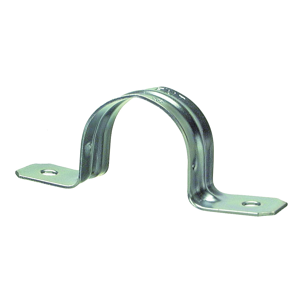 61615B Conduit Strap, 1-1/2 in, 1-1/2 in L, Steel, Galvanized