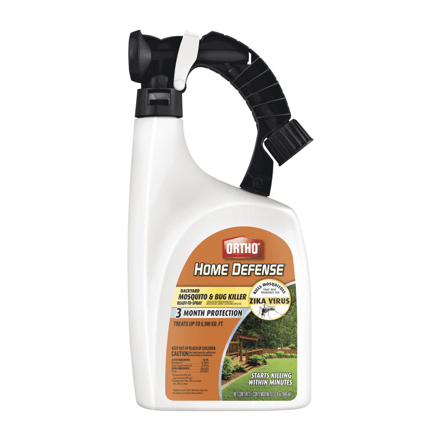 437806 Mosquito and Bug Killer, Liquid, Spray Application, 32 oz Bottle