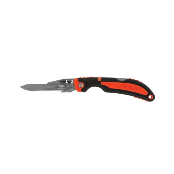 31-002736N Folding Pocket Knife, 2.8 in L Blade, Orange Handle