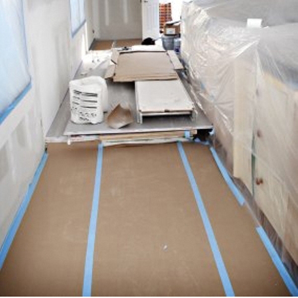 X-Paper 12360/20 Floor Protection Paper, 120 ft L, 36 in W, Brown, Floor Mounting