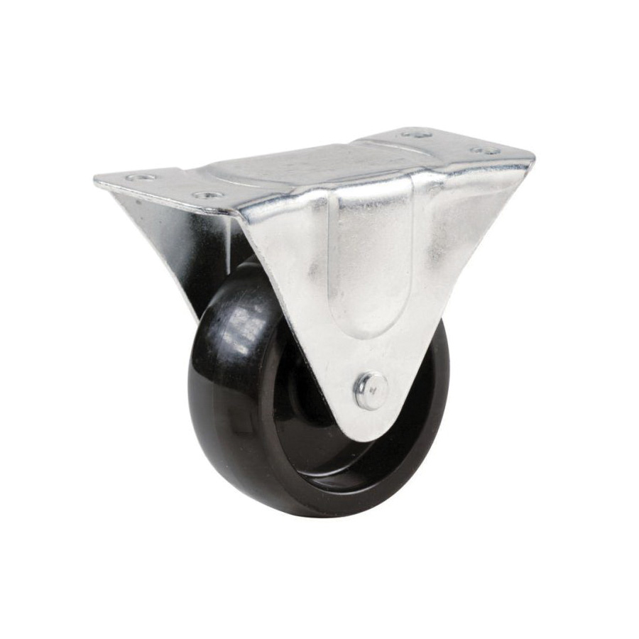 Shepherd Hardware 9398 Caster Wheel, 3 in Dia Wheel, Polypropylene Wheel, Black, 210 lb, Steel Housing Material