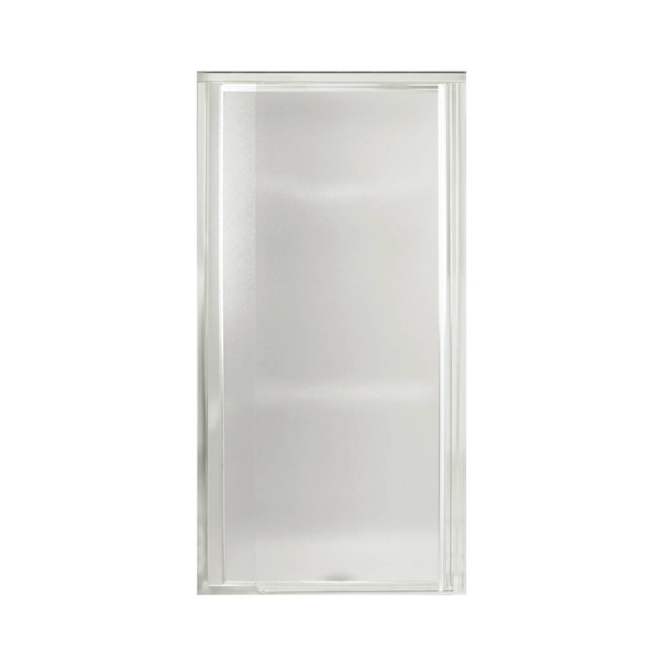 1500D-27S Shower Door, Tempered Glass, Textured Glass, Framed Frame, Aluminum Frame