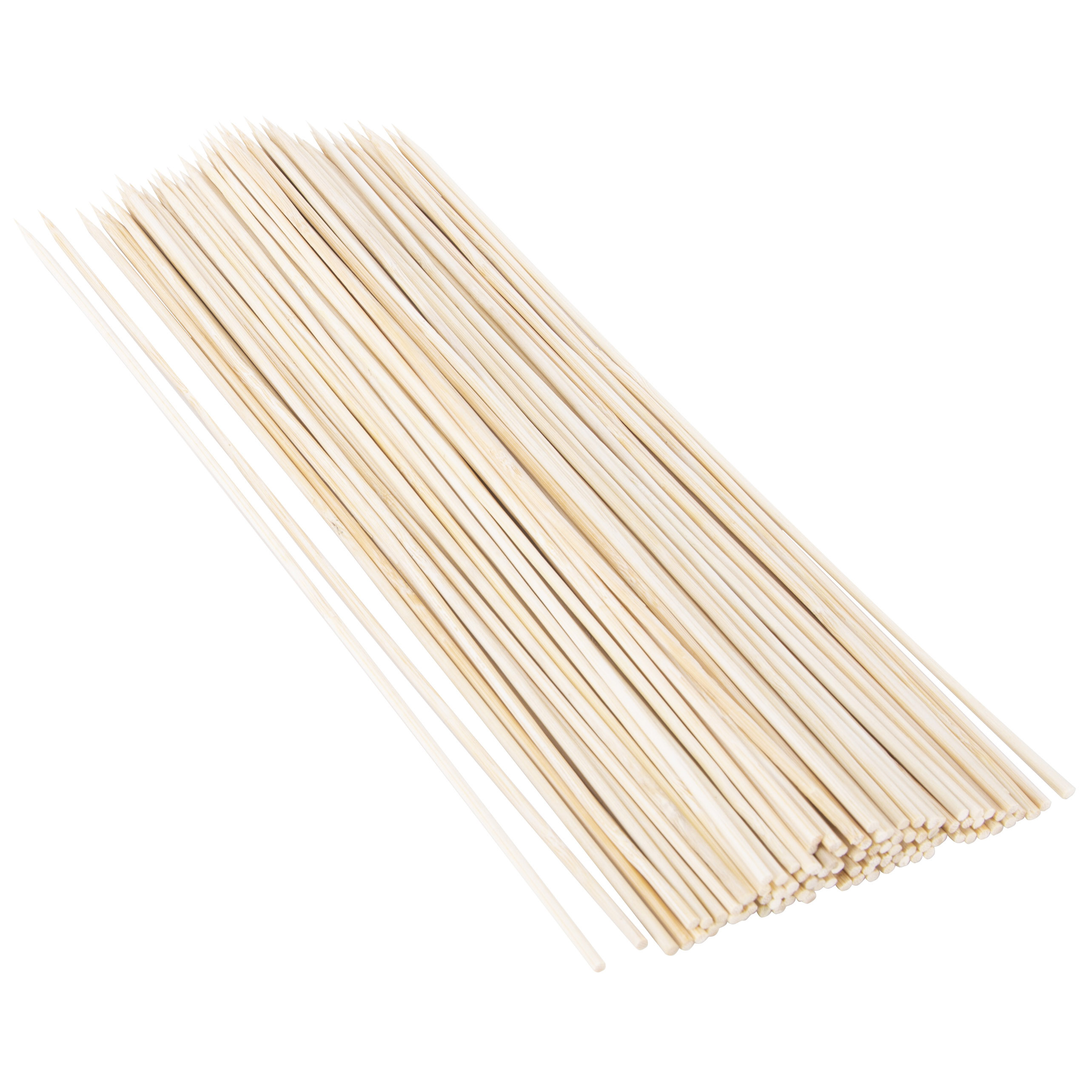 100 Pc Bamboo Skewers, 12 in L, Bamboo
