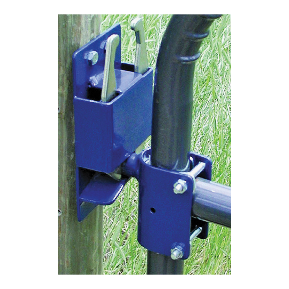 S16100300 Gate Latch, 2-Way, Blue, For: 1-5/8 to 2 in OD Round Tube Gate