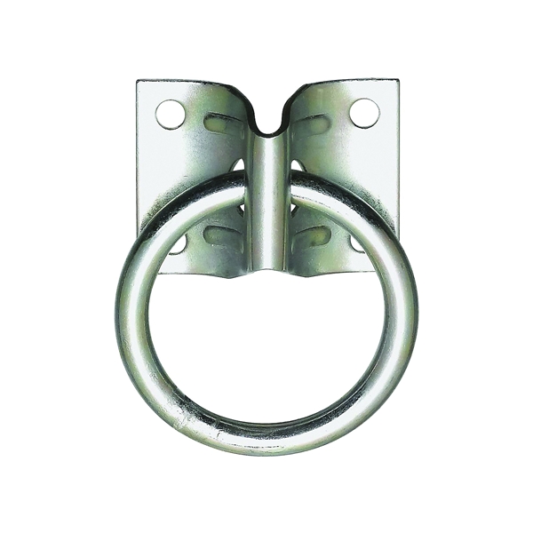 National Hardware 2060BC Series 220616 Hitch Ring, 400 lb Working Load, 2 in ID Dia Ring, Steel, Zinc - 1