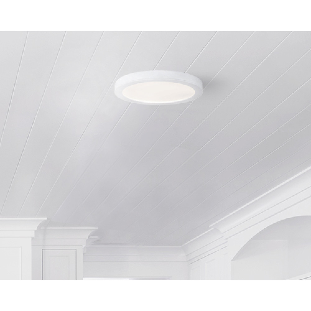 Slimflush Ceiling Light, Canarm, Integrated LEDs, White, 11 in W - 2