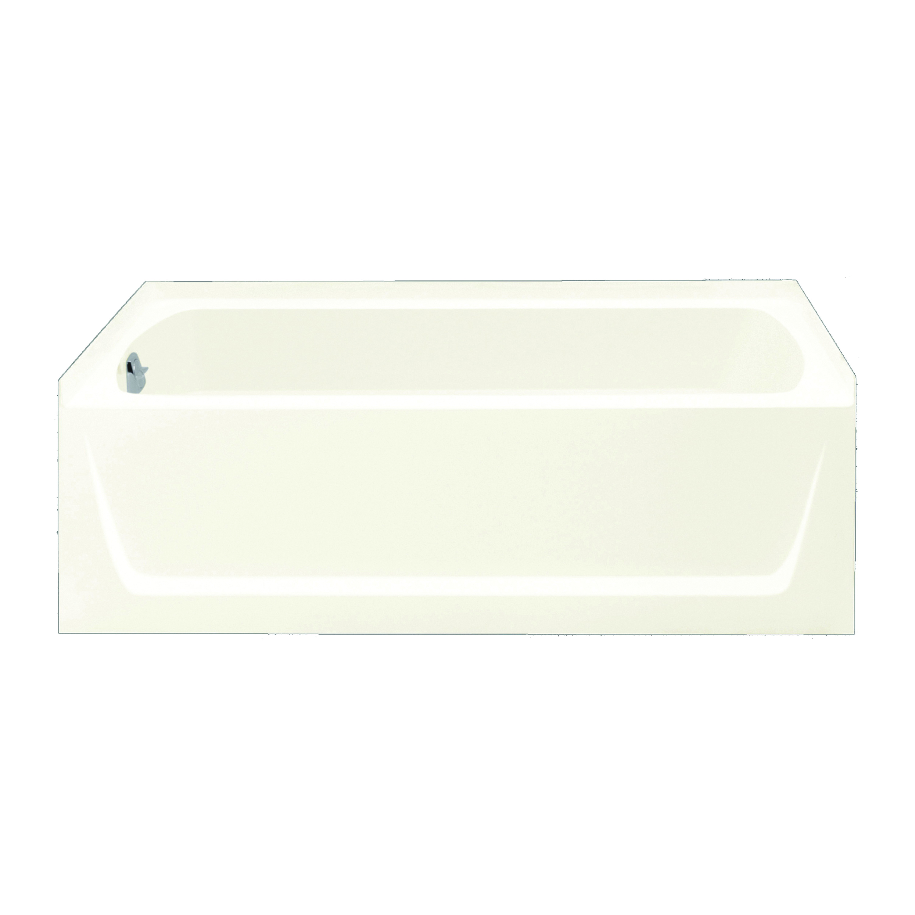 Ensemble 71171110-0 Bathtub, 44 gal Capacity, 60 in L, 30 in W, 18 in H, Alcove Installation, Vikrell, White