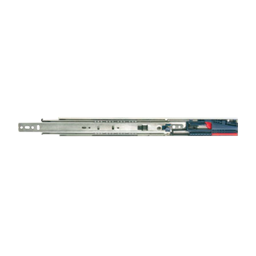 Knape & Vogt 8450FMRP 16 Drawer Slide, 100 lb, Side Mounting, 16 in L Rail, Steel, Anochrome