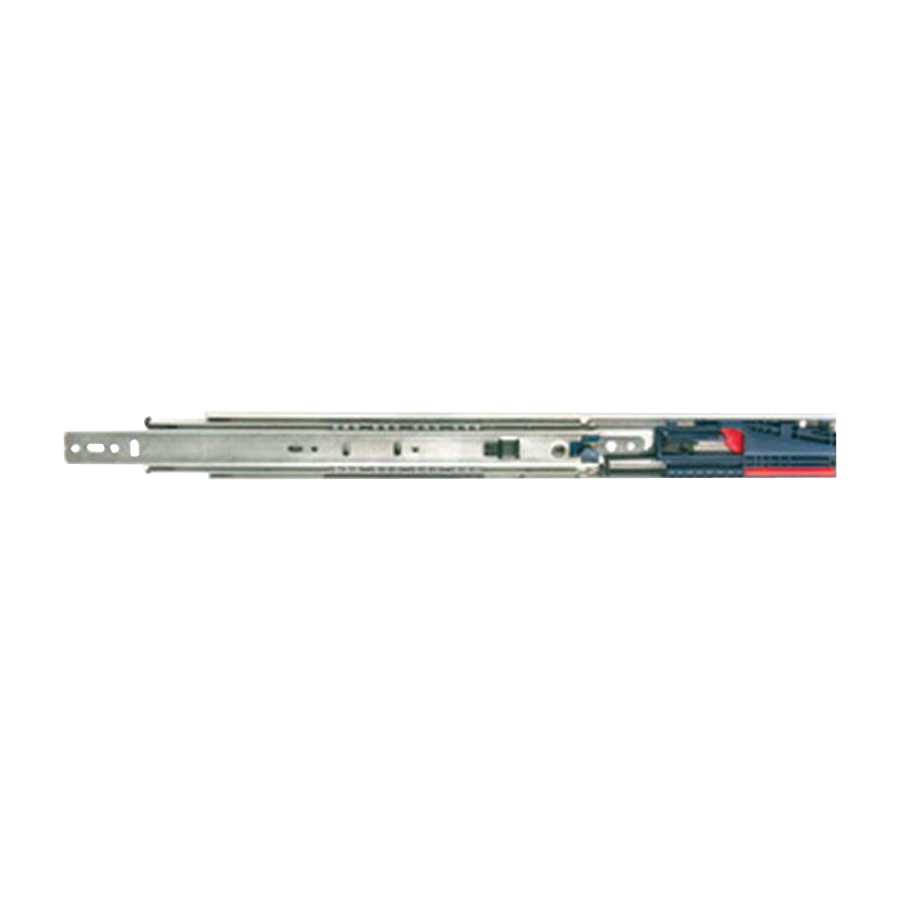 Knape & Vogt 8450FMRP 18 Drawer Slide, 100 lb, Side Mounting, 18 in L Rail, Steel, Anochrome - 1