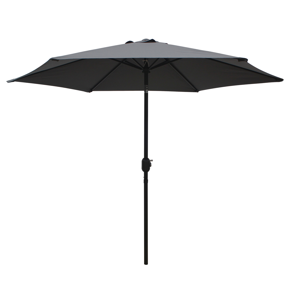 59655 Tilt/Crank Market Umbrella, 94.4 in H, 106.3 in W Canopy, 106.3 in L Canopy, Hexagonal Canopy