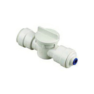 3555-1006/P-671 In-Line Valve, 1/2 x 1/4 in Connection, Sweat x Sweat, 250 psi Pressure, Thermoplastic Body
