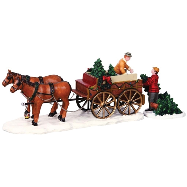 Lemax 43451 Christmas Tree Wagon, 3.86 in H - 3