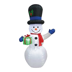 90341 Christmas Inflatable Snowman, 6 ft H