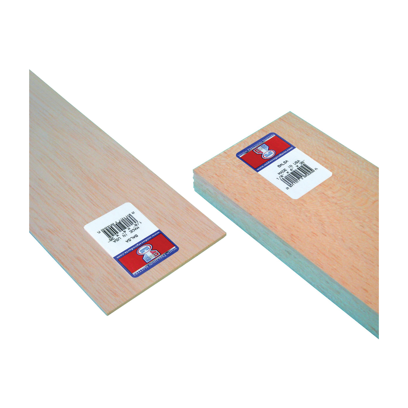 Midwest Products 6404W Balsawood, 1/8 in H, 36 in L, 4 in W, Wood