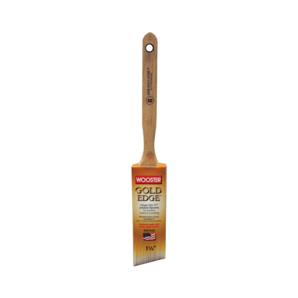 5236-1-1/2 Paint Brush, 1-1/2 in W, 2-7/16 in L Bristle, Polyester Bristle, Semi-Oval Angle Sash Handle